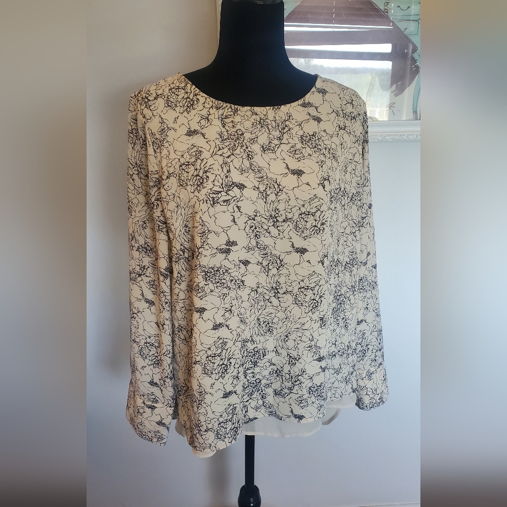 White printed blouse